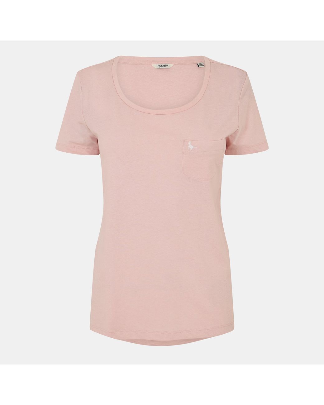Jack Wills Pink Fullford Pocket T-Shirt Ladies