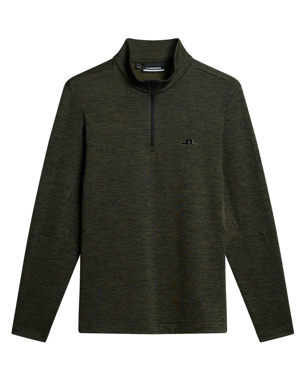 J.Lindeberg Green Destry Quarter Zip Pullover for men