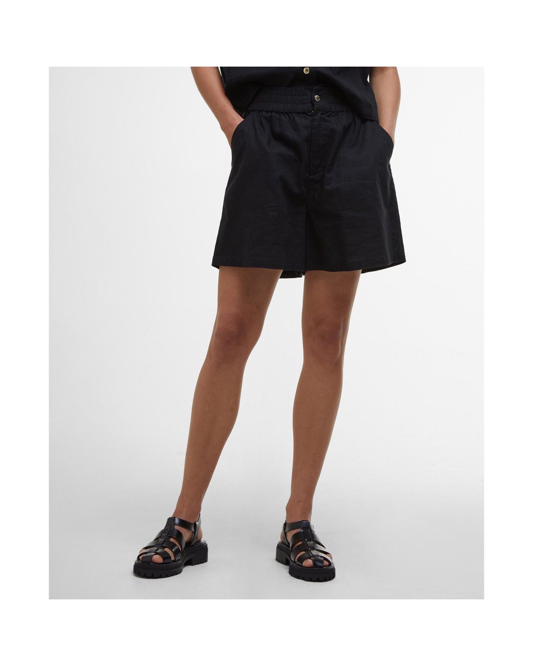 Barbour Black Pryia Shorts