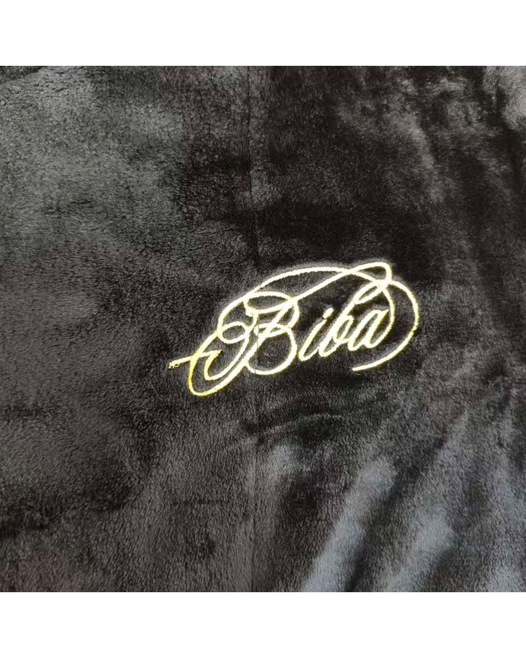 Biba Black Cosy Maxi Fluffy Dressing Gown