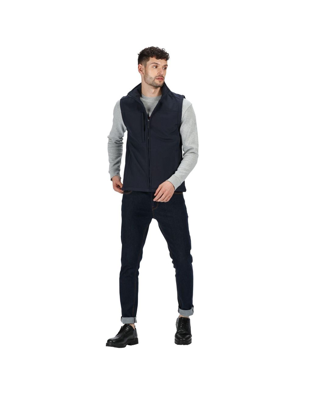 Regatta Blue Flux Softshell Gilet for men