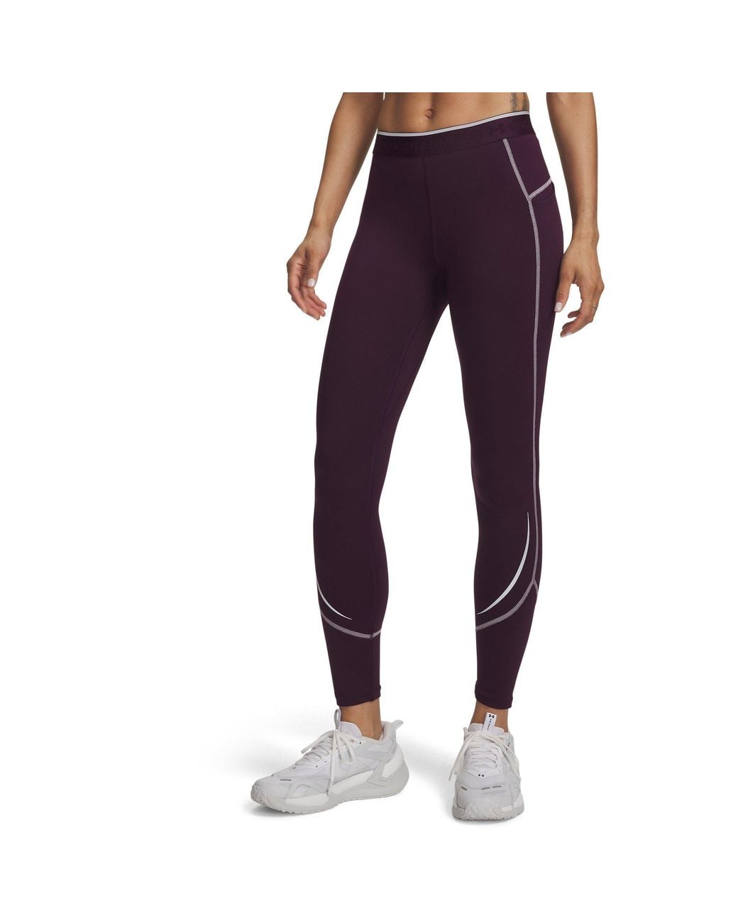 Under Armour Purple Ua Coldgear Elt Leg Ld64