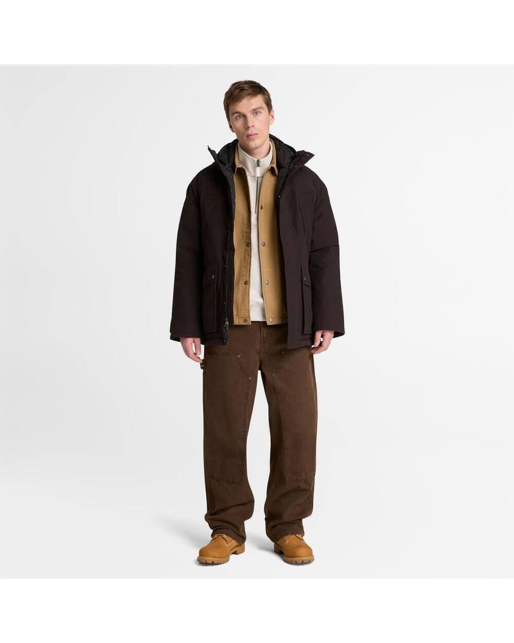 Timberland Brown Coach Jacket For for men