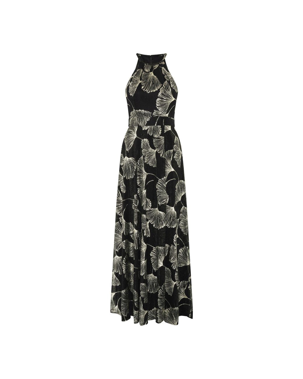 Gina Bacconi Multicolor Turner Halter Neck Maxi Dress