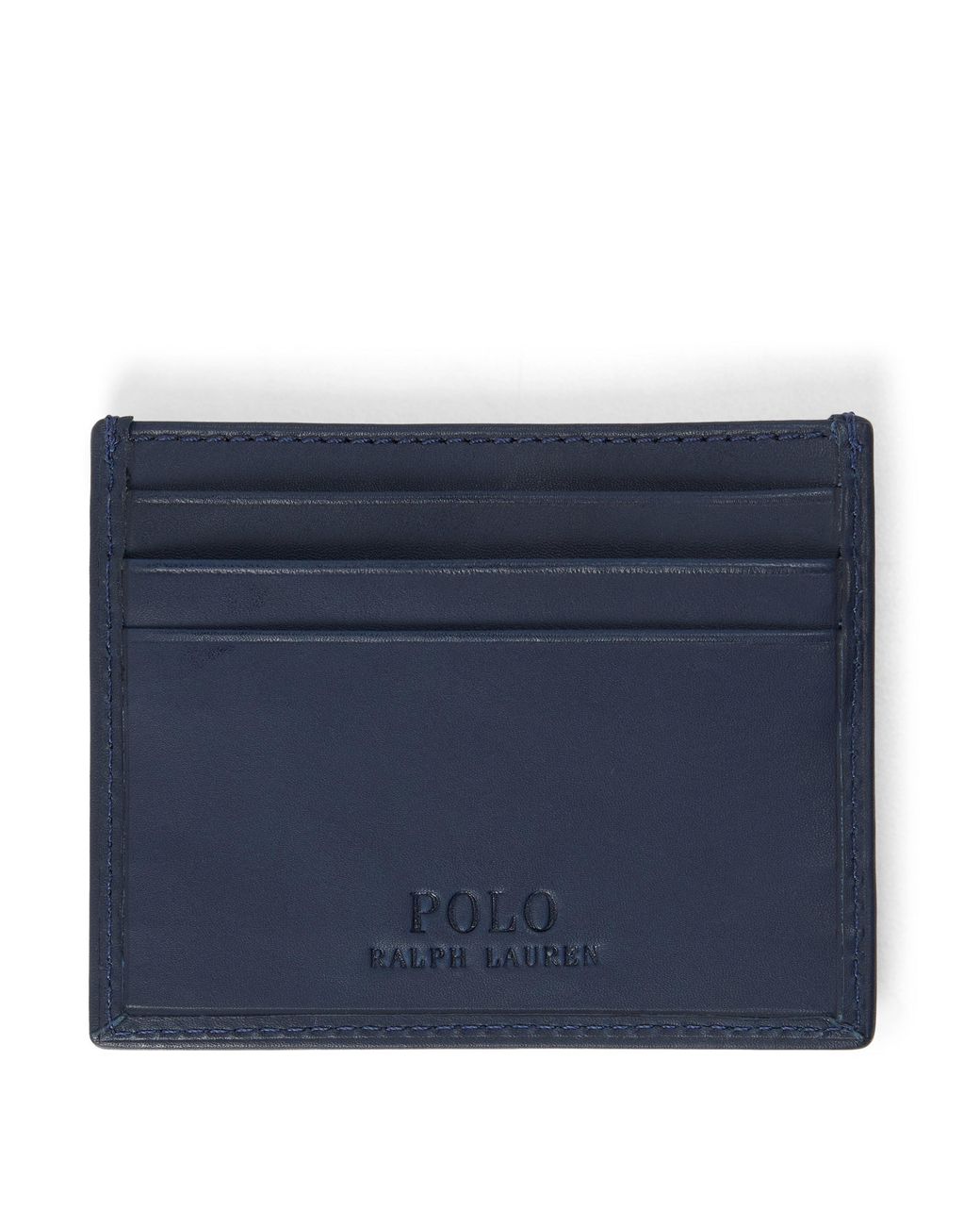 Polo Ralph Lauren Blue Polo Bear Leather Medium Credit Card Holder for men