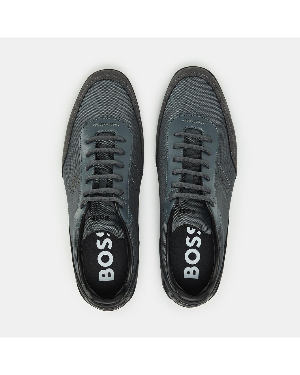 Boss Black Saturn Low Top Everyday Trainers With Technical Mesh for men