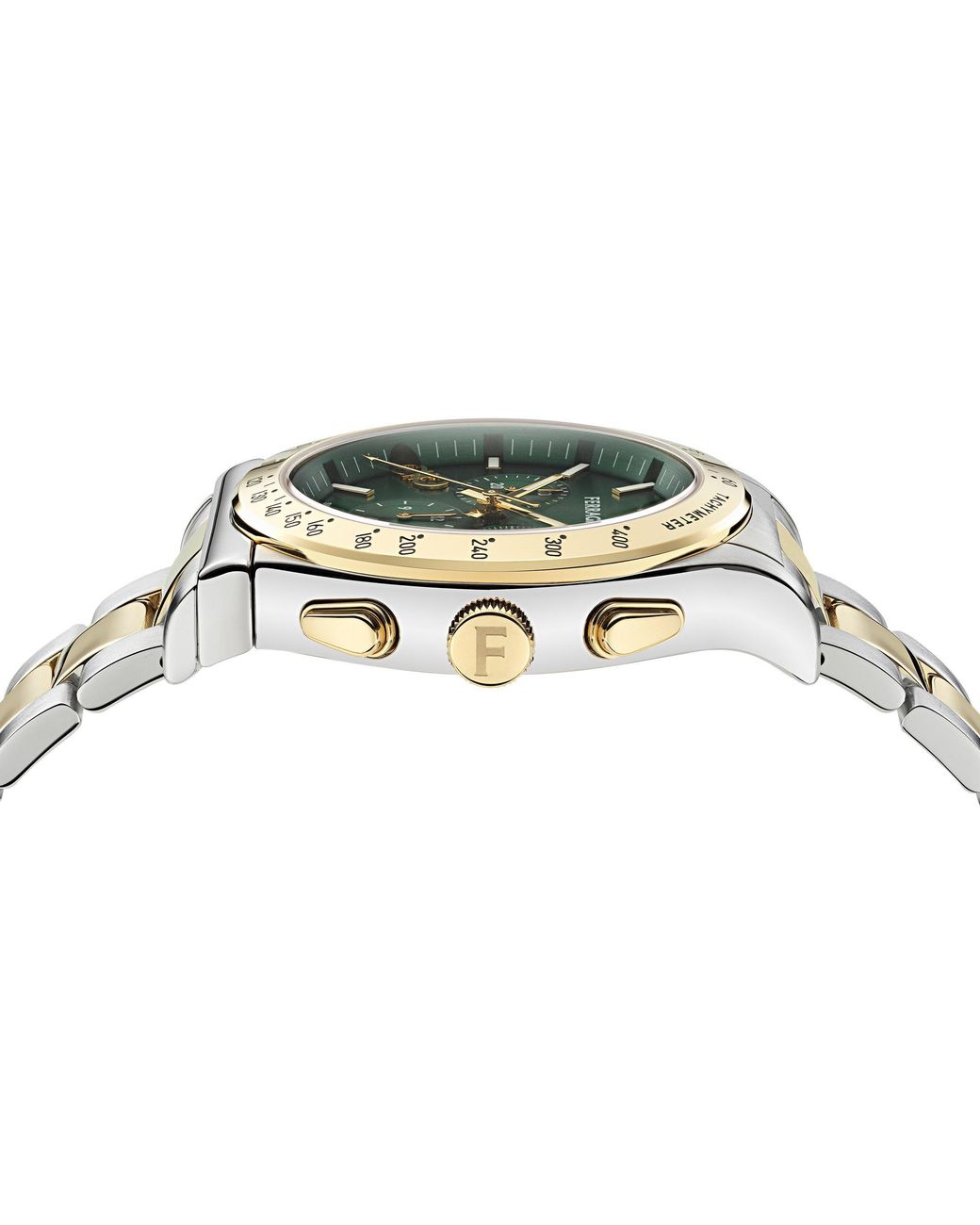 Ferragamo Metallic F-80 Gmt Analogue Quartz Watch for men