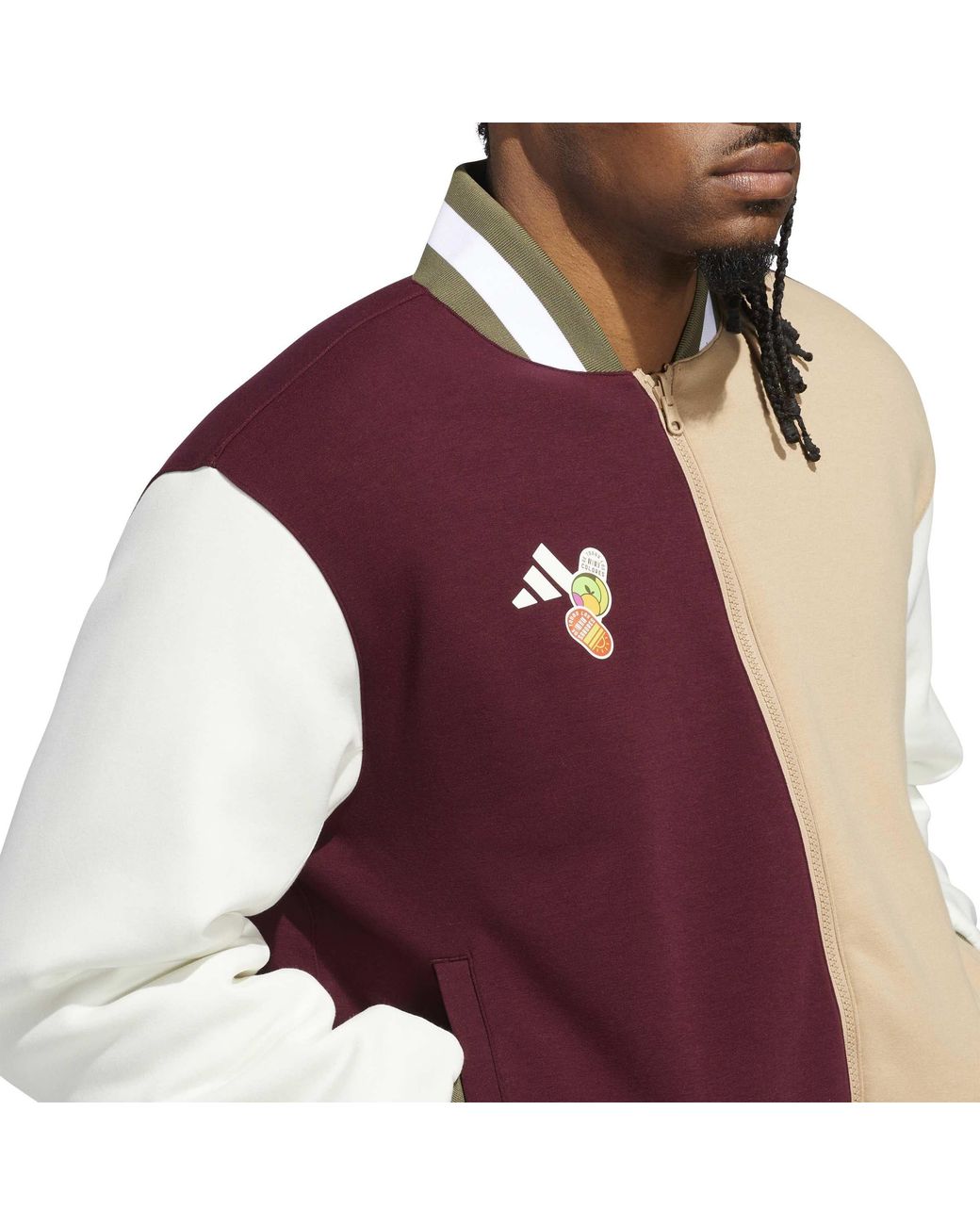 Adidas Brown Dugout Coaches Windbreaker for men