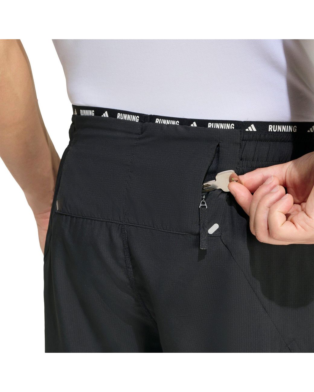 Adidas Black 365 2-In-1 Aeroready Running Shorts for men