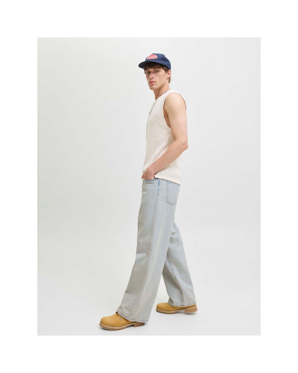 Jack & Jones Gray 354 Skinny Jeans for men