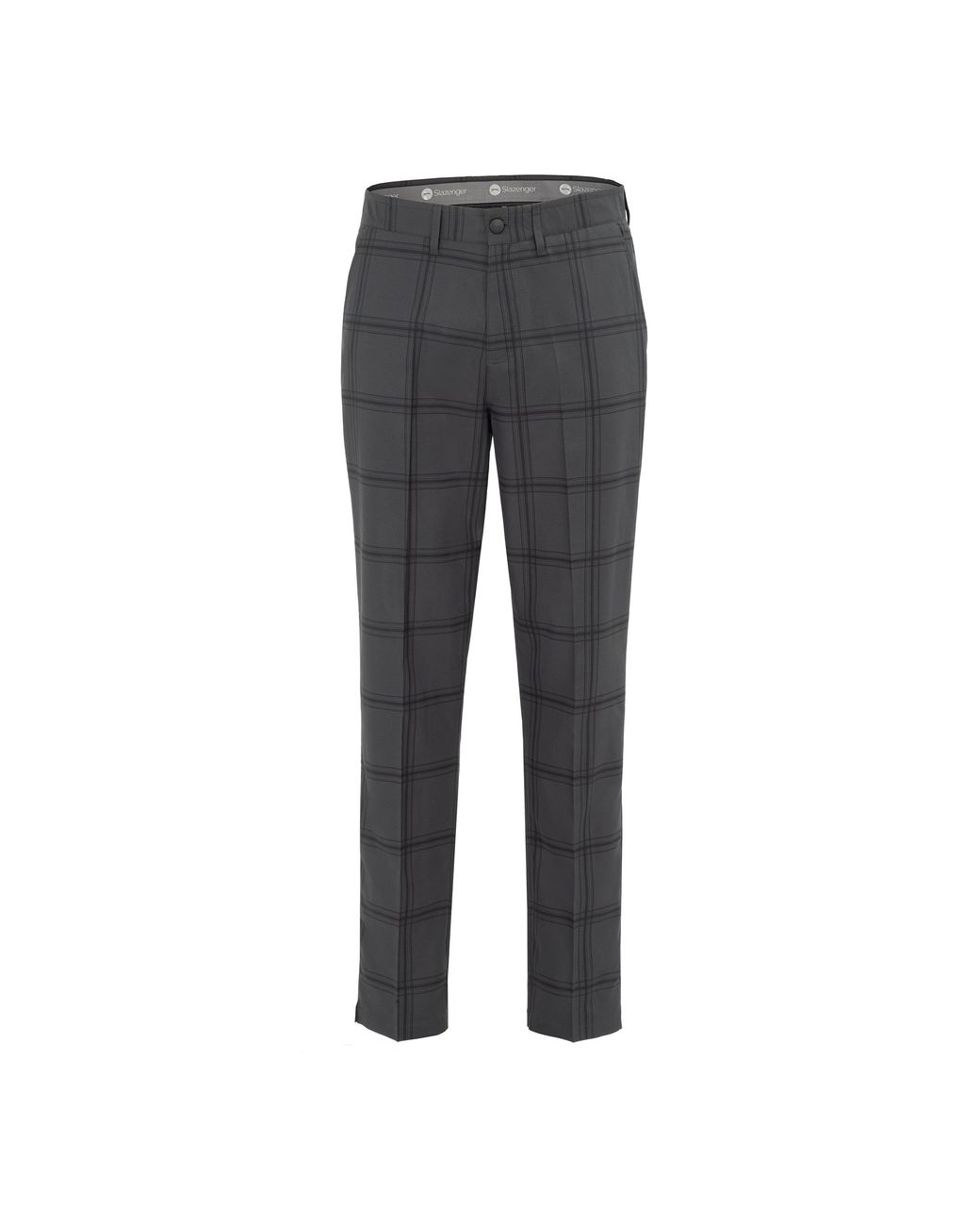 Slazenger 1881 Gray Check Golf Trousers for men