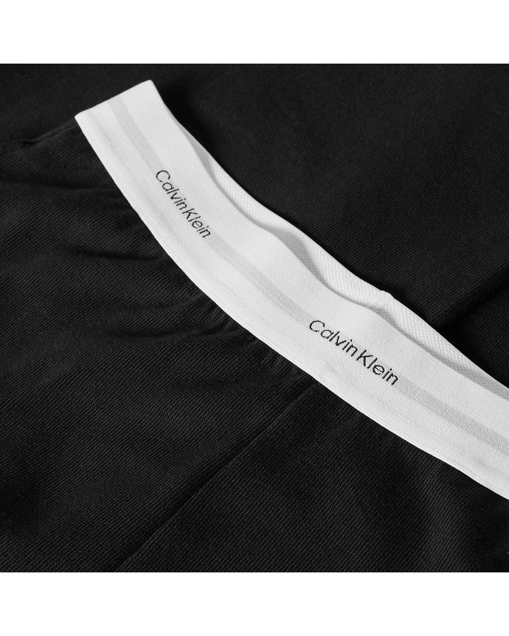 Calvin Klein Black Open Hem Jersey Joggers