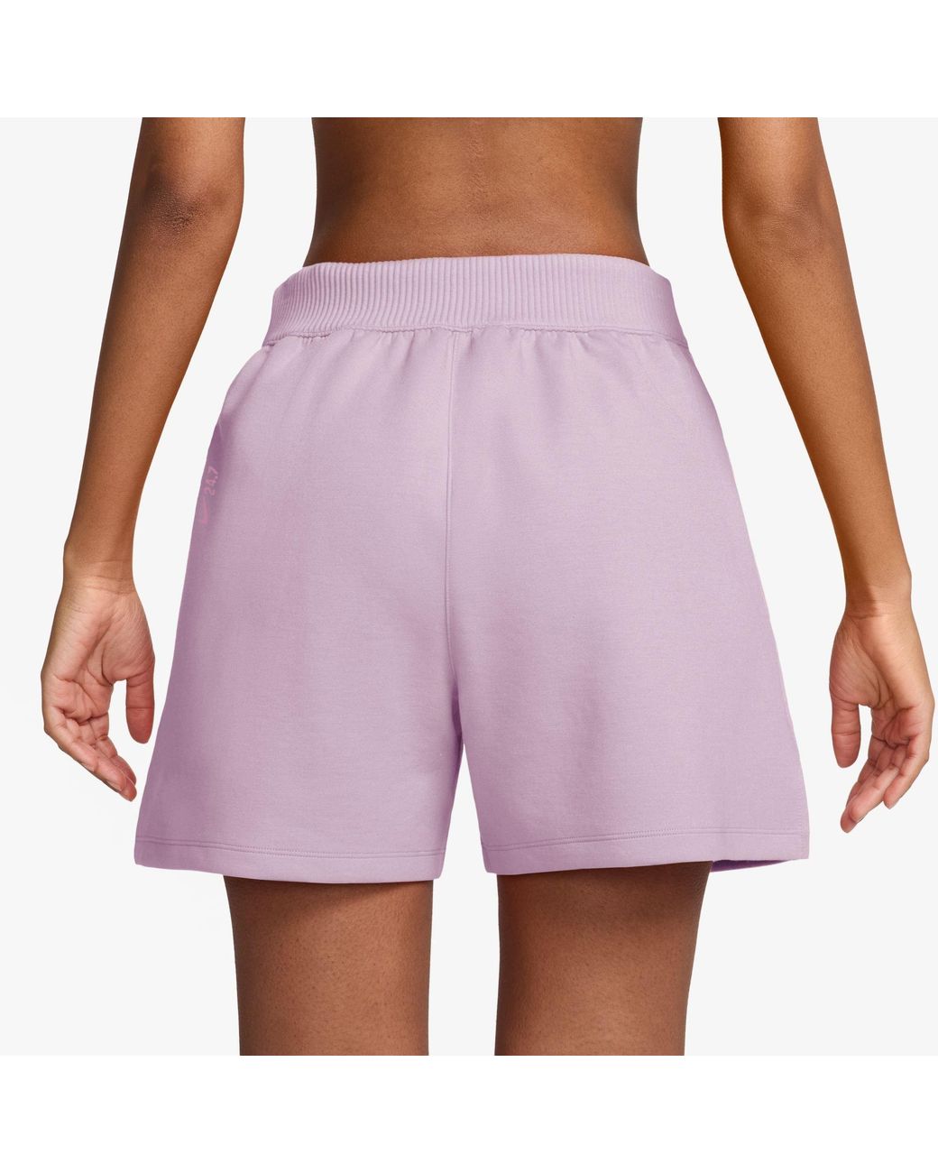 Nike Purple 24.7 Relaxed-Fit Tracksuit Shorts