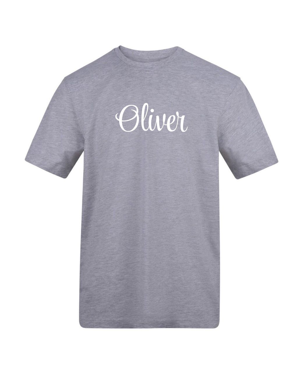 AWD Gray Adults Cotton Short Sleeve Relaxed Fit T-Shirt