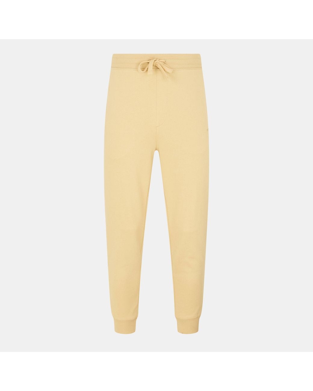 HUGO Yellow Closed Hem Fleece Joggers for men