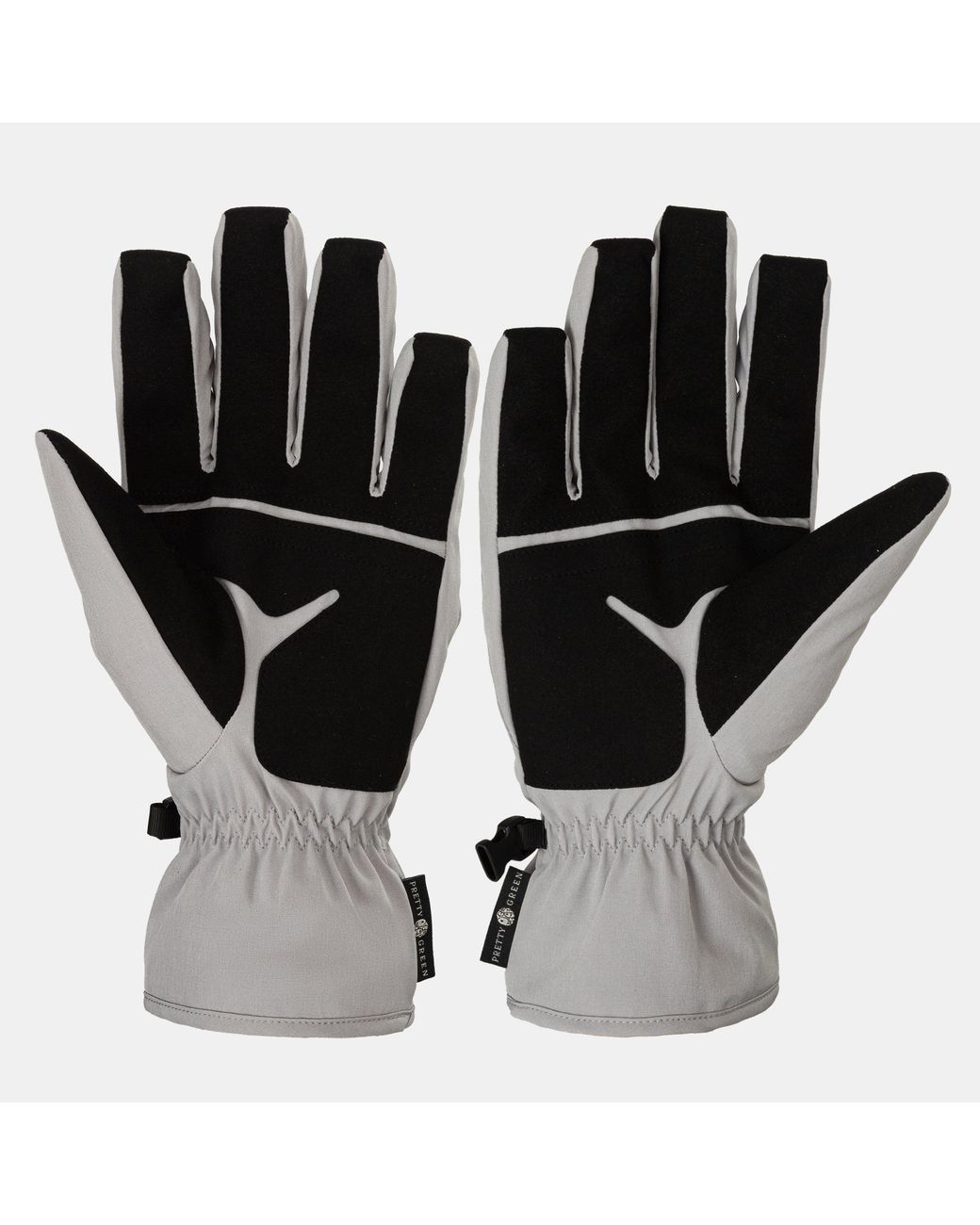 Pretty Green Gray Adults Fleece Gloves