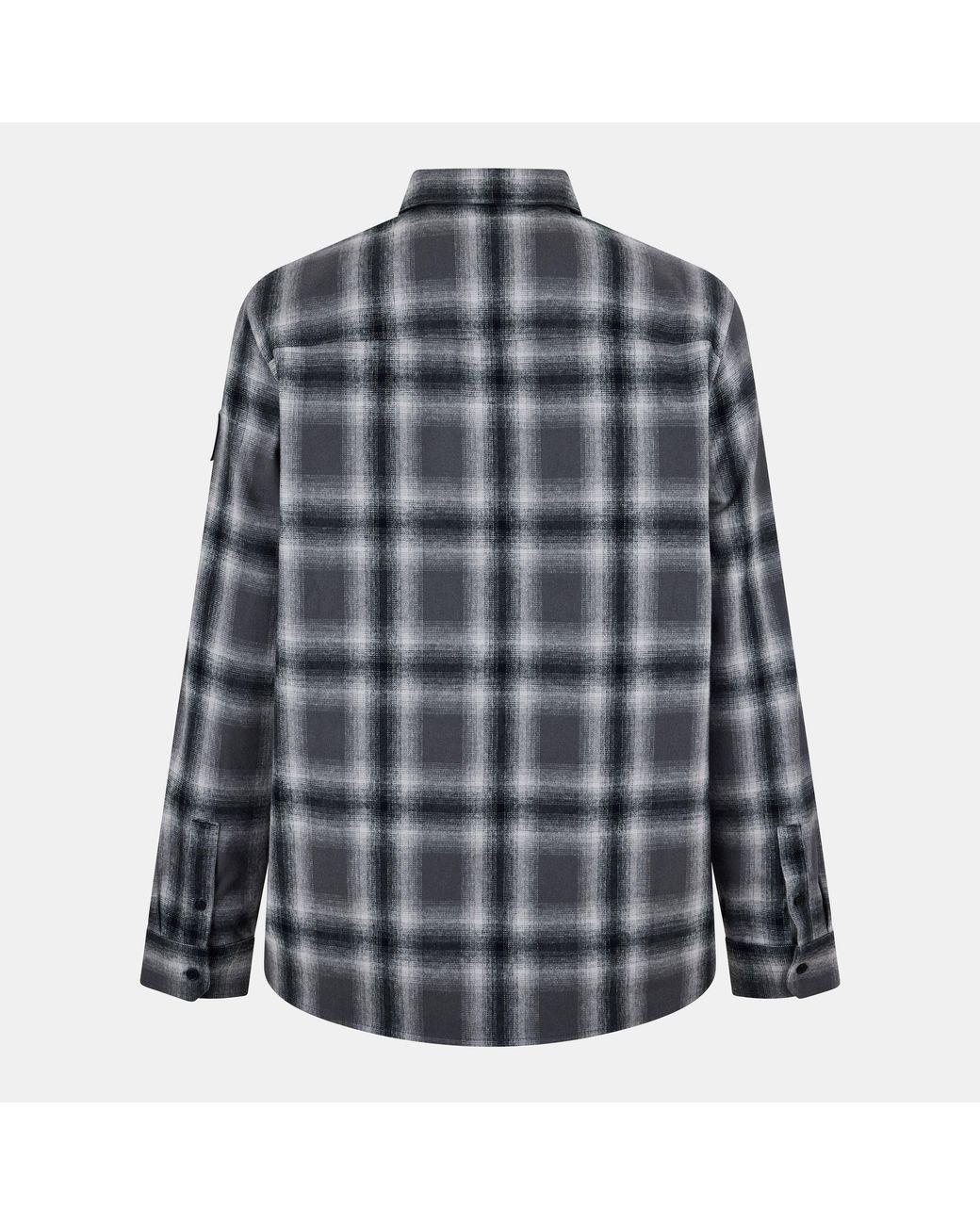 Belstaff Gray Outpost Long-Sleeve Patterned Shirt for men