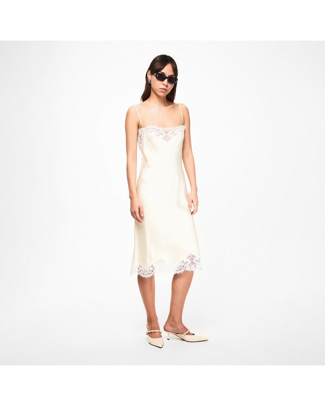 Stella McCartney Natural Elsa Stn Heeled Mule