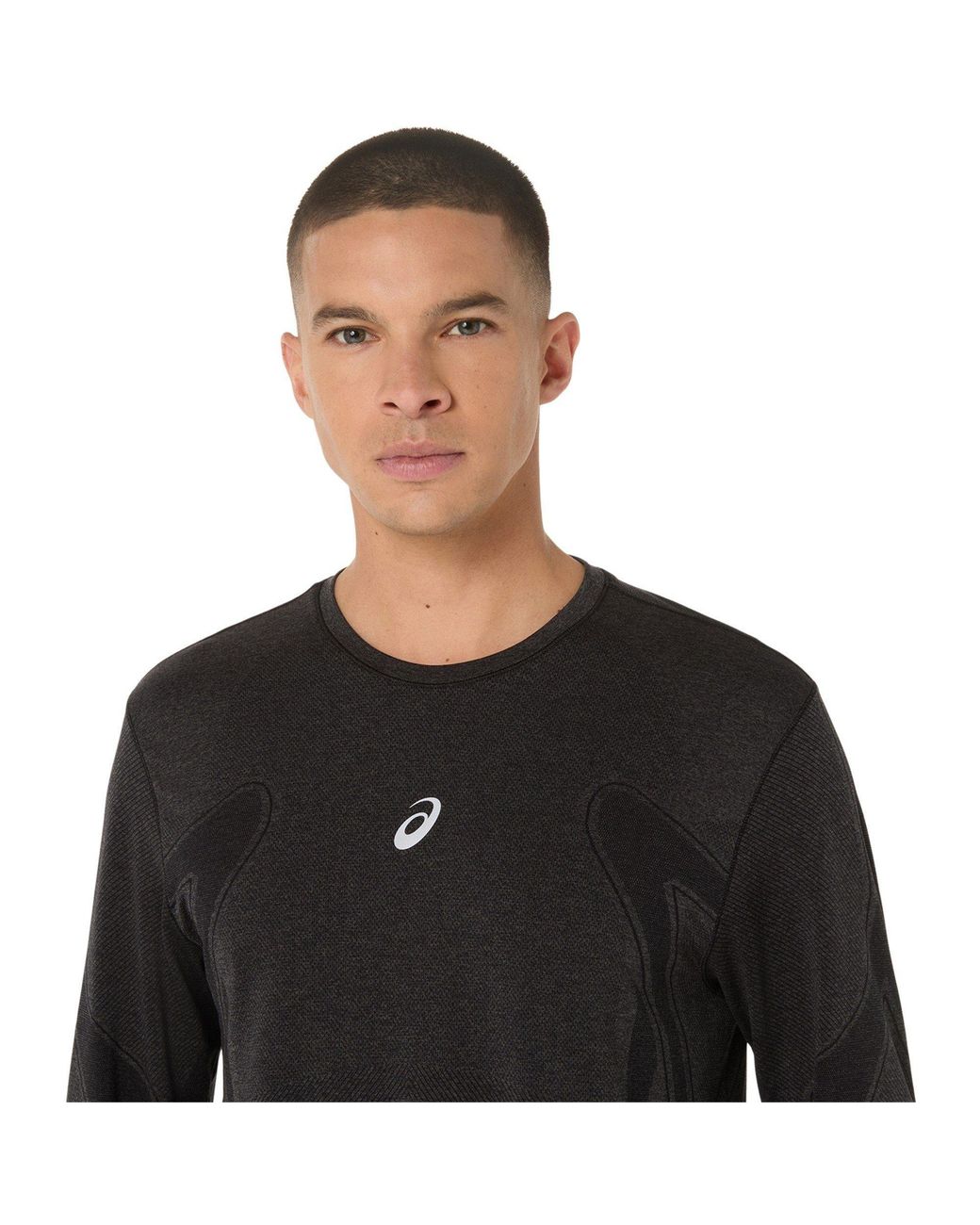 Asics Black Road Seamless Ls Top Running for men