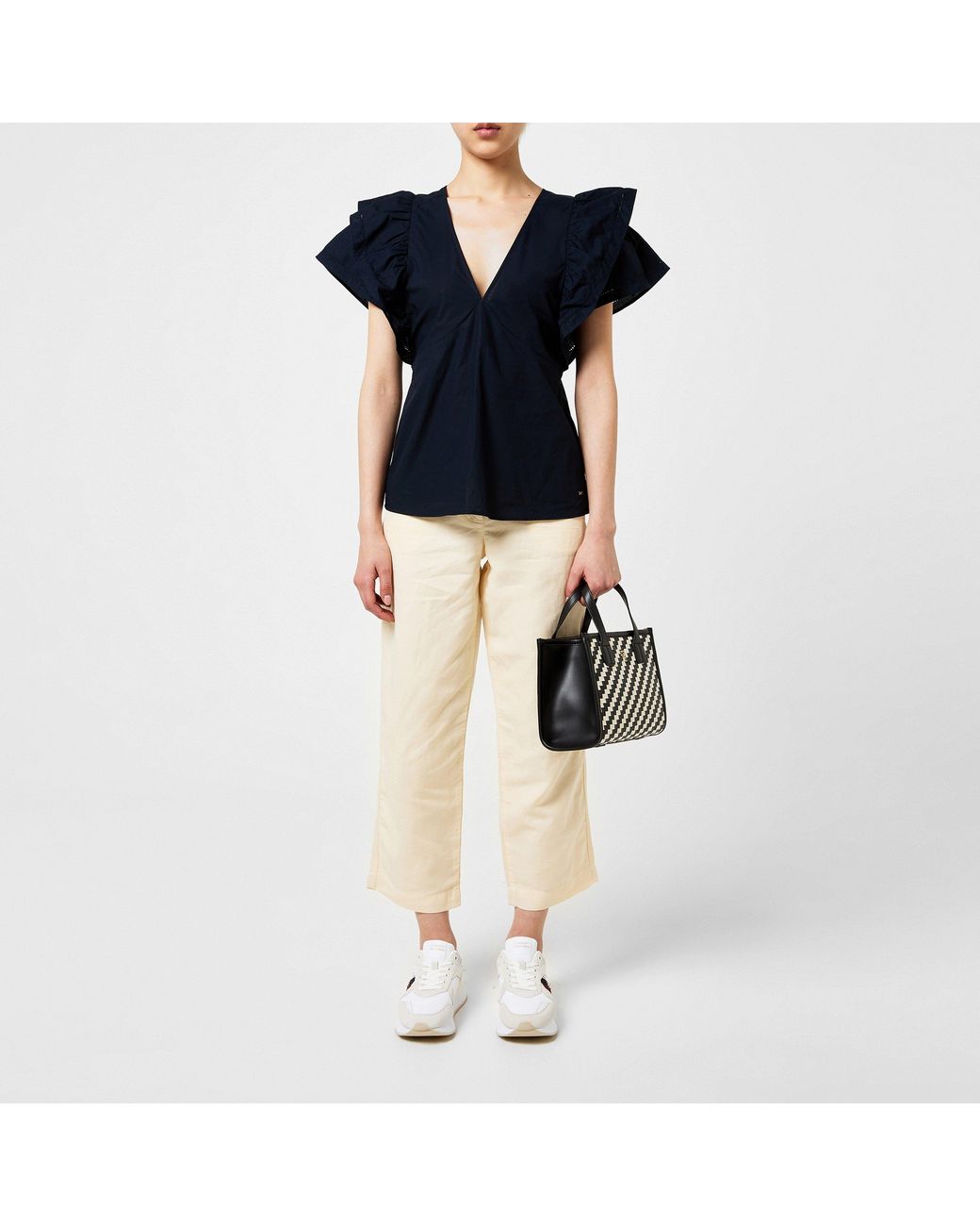 Tommy Hilfiger Black Lightweight Tailored Fit Tailored Trousers