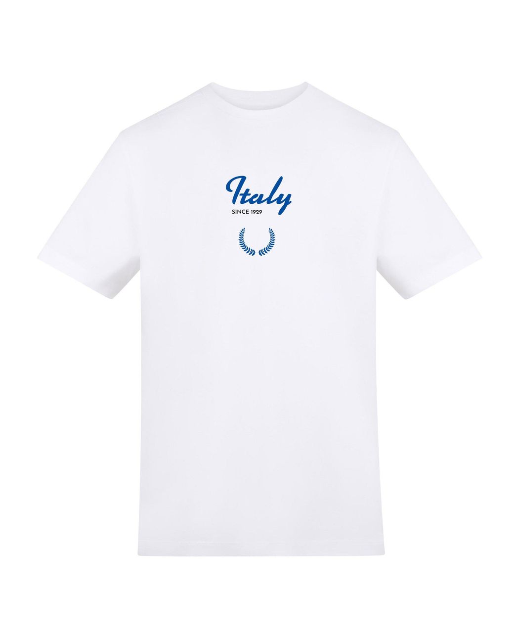 AWD White Adults Printed Italy Rugby Fan Tee