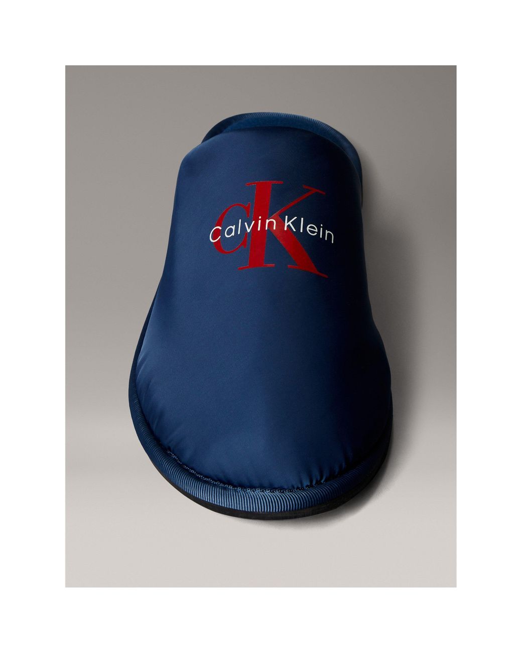 Calvin Klein Blue Ck Mono Mule Slippers for men