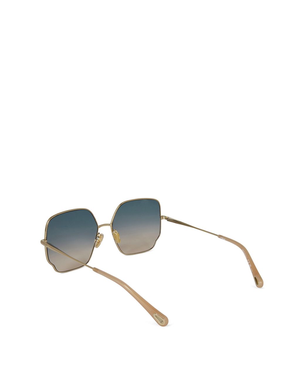 Chloé Blue 92S Hexagonal Retro Sunglasses