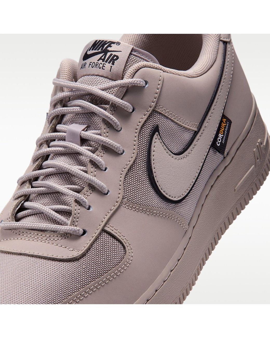 Nike Gray Air Force 1 07 Shoes for men