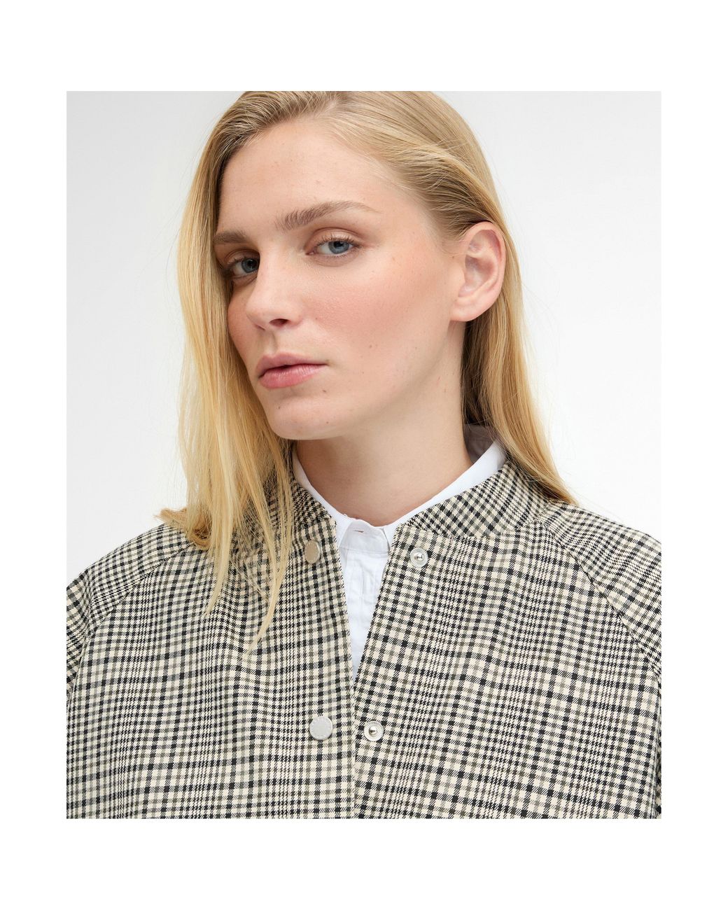 Barbour Gray Bomber Jacket