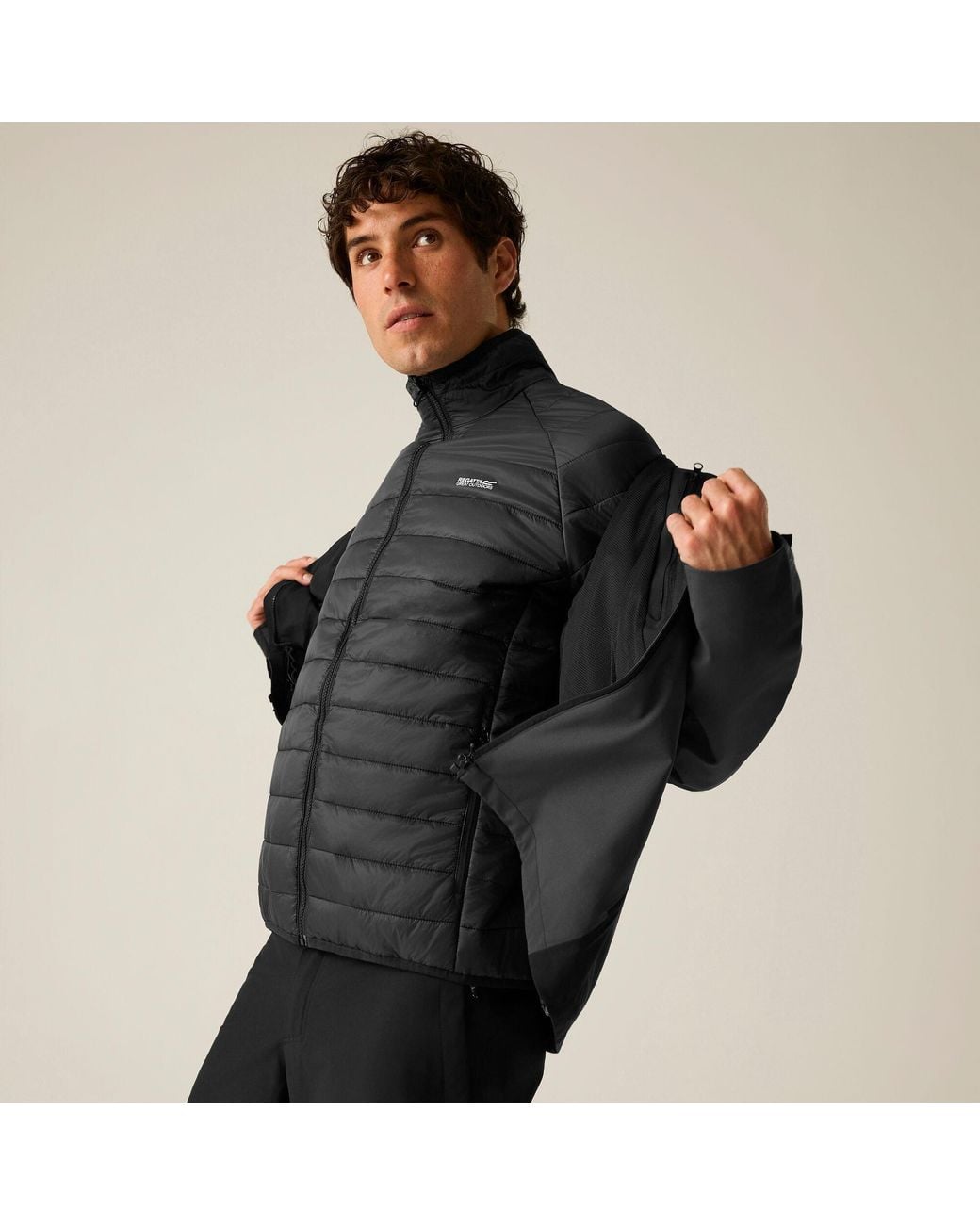 Regatta Black Wentwood Waterproof 3-In-1 Jacket for men