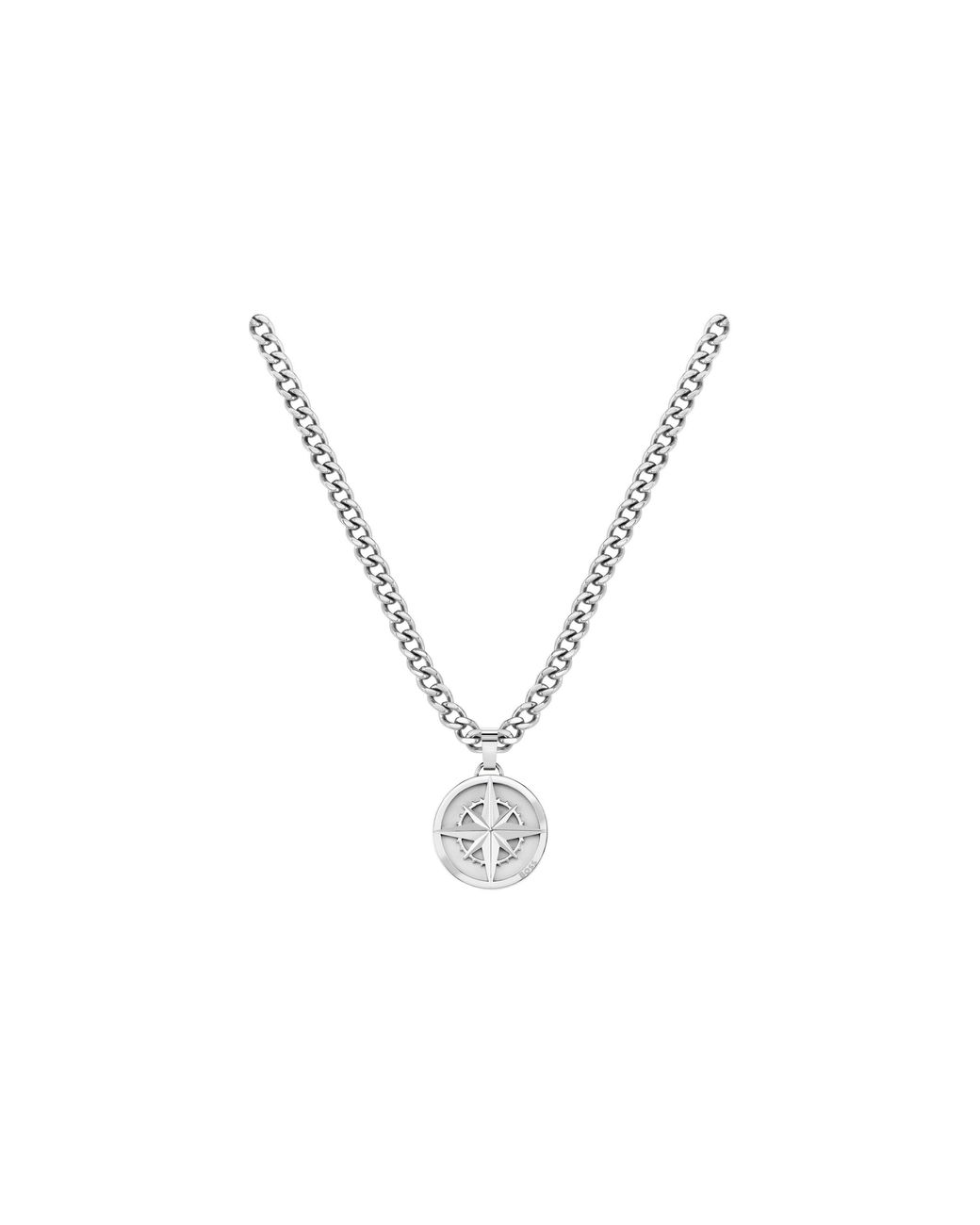 Boss Metallic North Pendant Compass Necklace for men