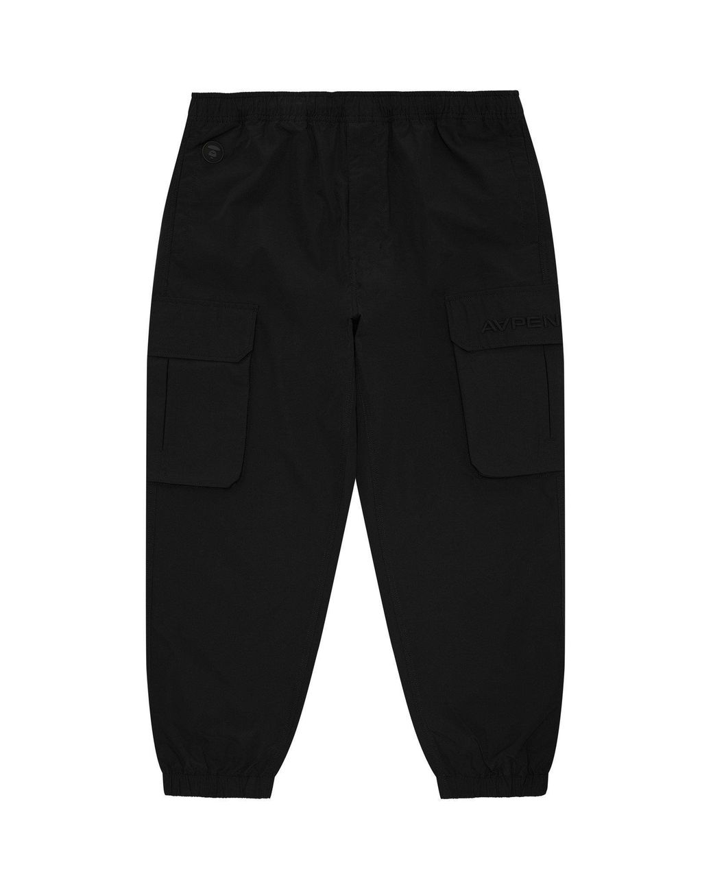 Aape Black Cargo Trousers for men