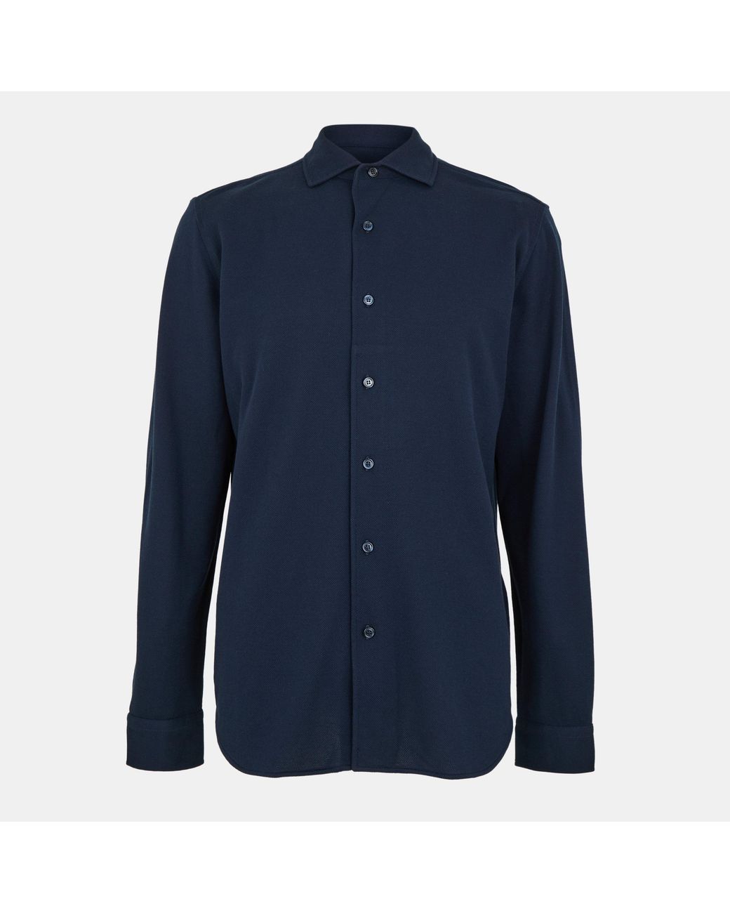 Brioni Blue Capri Tailored Fit Short Sleeve Polo Shirt for men