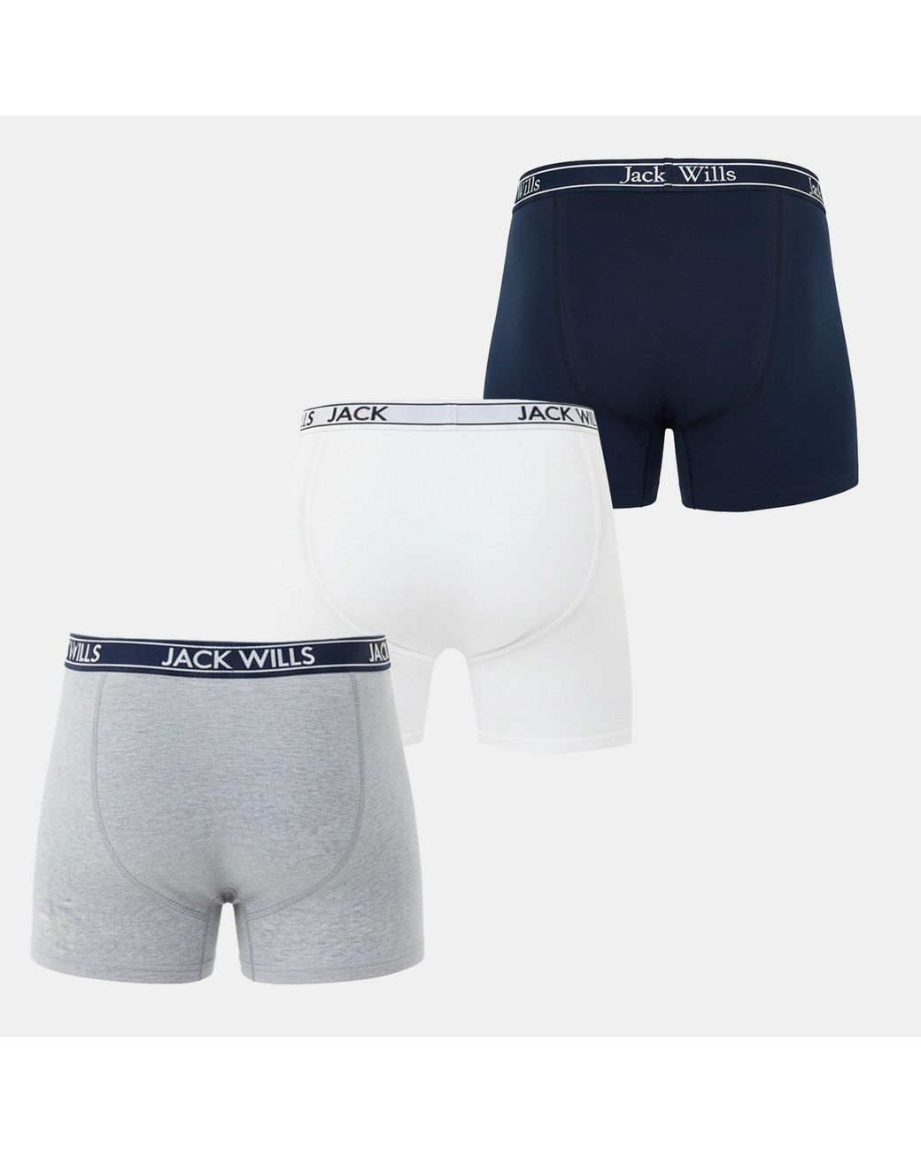 Jack Wills Blue Jw Daundley Boxers 3 Pack for men