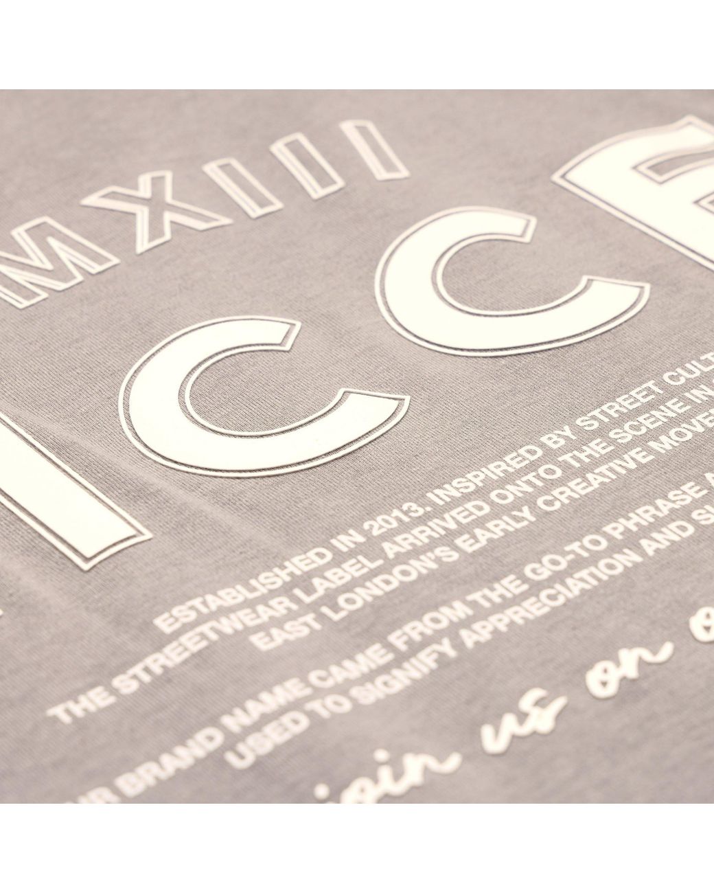 Nicce London Gray Rising Short Sleeve Oversized T-Shirt for men