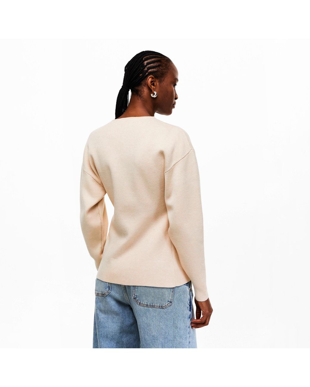 GOOD AMERICAN Natural Sleeve Cardigan