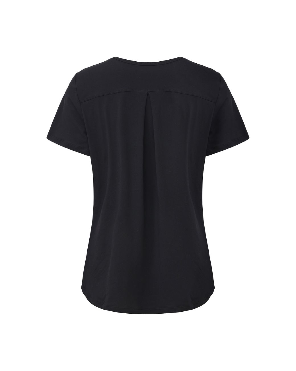 La Gear Black Essential Pleat-Back T-Shirt