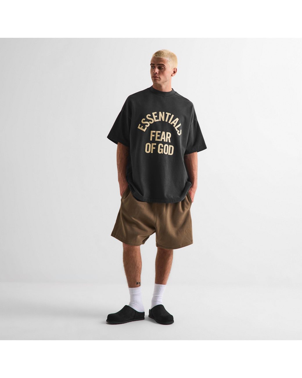 Fear Of God Black Oversized T-Shirt for men
