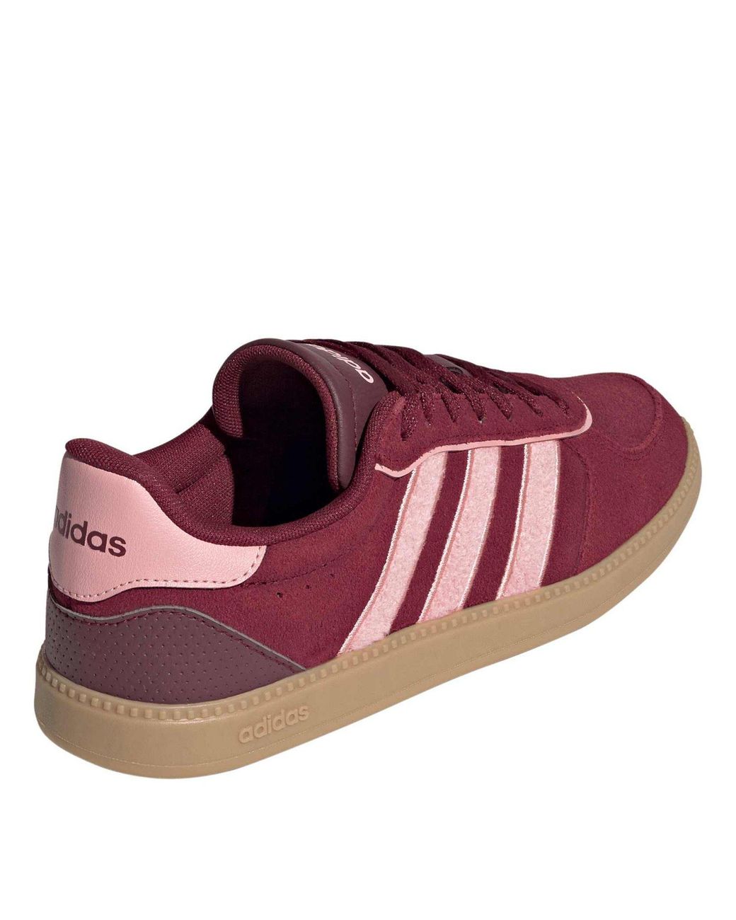 Adidas Red Breaknet Sleek Low-Top Trainers