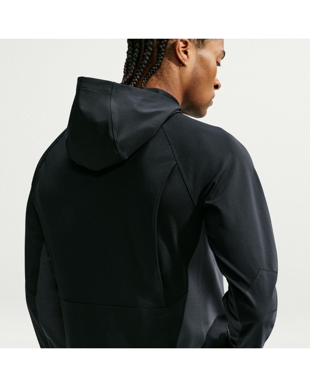 Nike Black Pro Midlayer Dri-Fit Hoodie for men