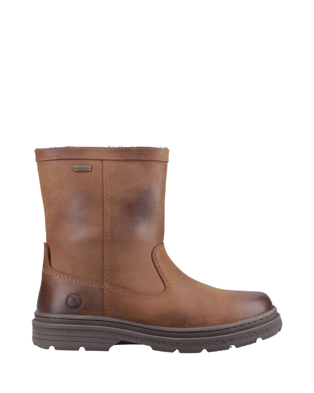 Cotswold Brown Crawley Waterproof Leather Ankle Boots for men