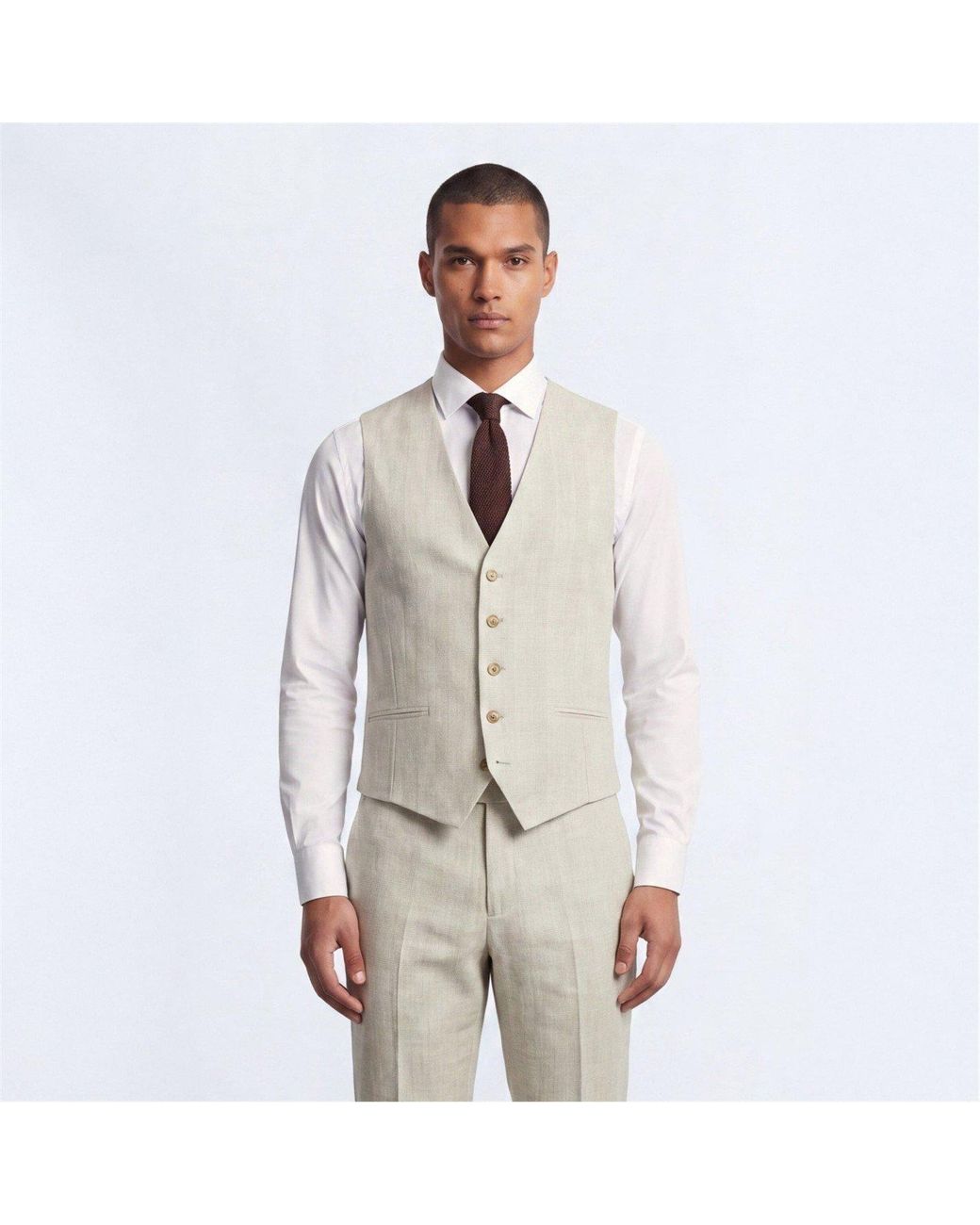 Twisted Tailor Gray Beckford Slim Fit Check Suit Jacket for men