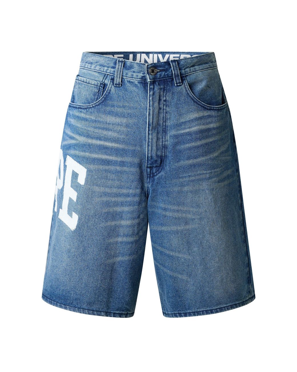 Aape Blue Denim Short Sn63 for men