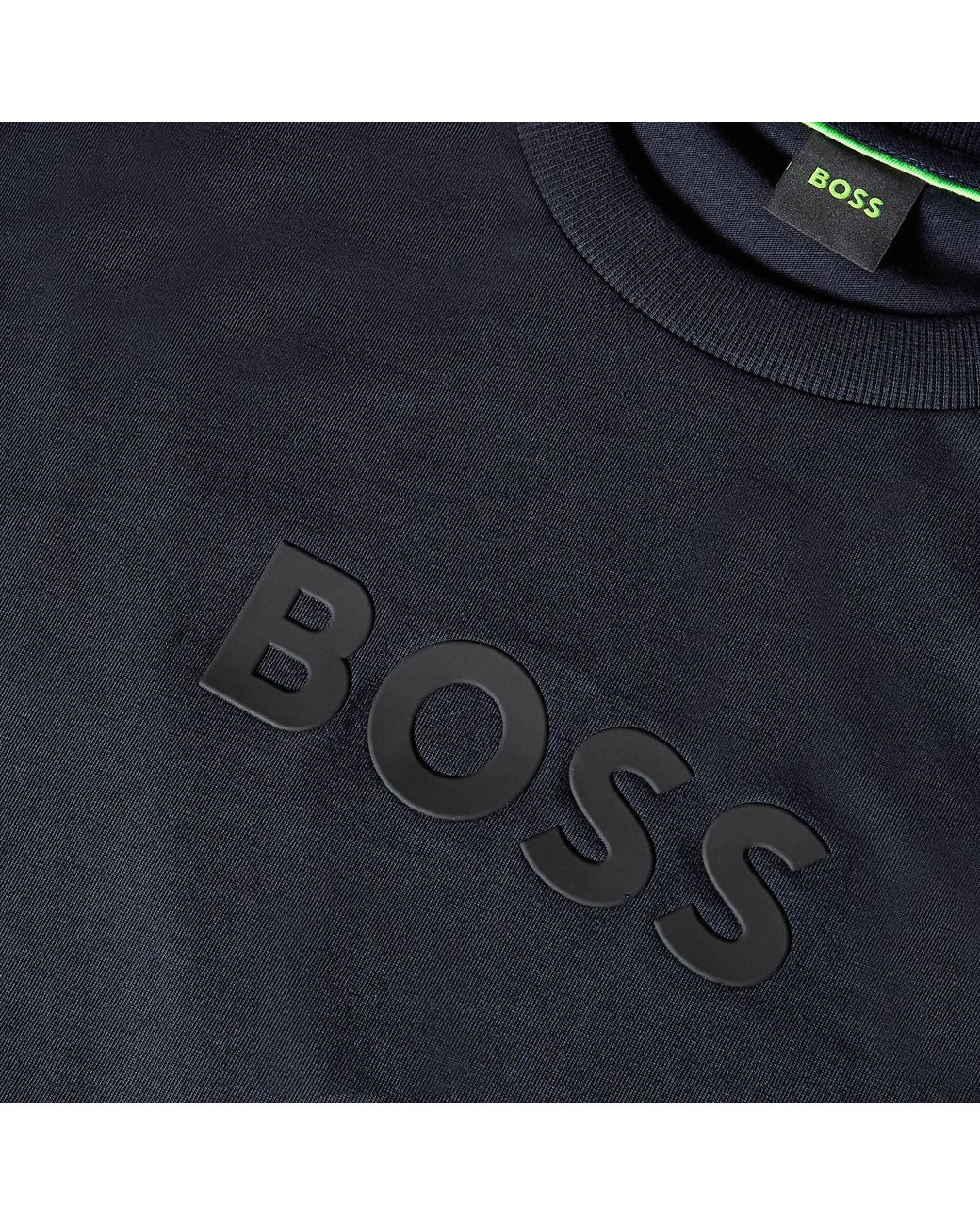 Boss Blue Ts Logo Cotton Crew-Neck Short-Sleeve T-Shirt for men