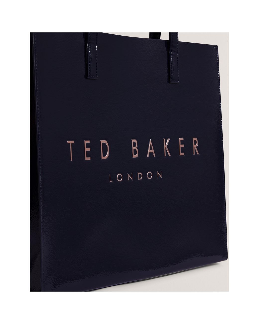 Ted Baker Blue Crinkle Large Icon Tote Bag