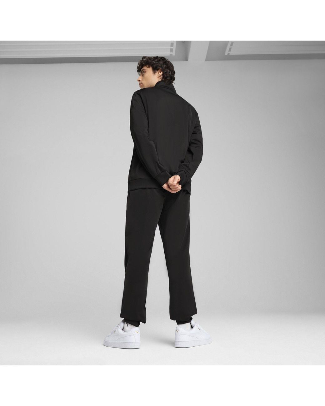 PUMA Black Ess Poly Suit Cl Tracksuit for men
