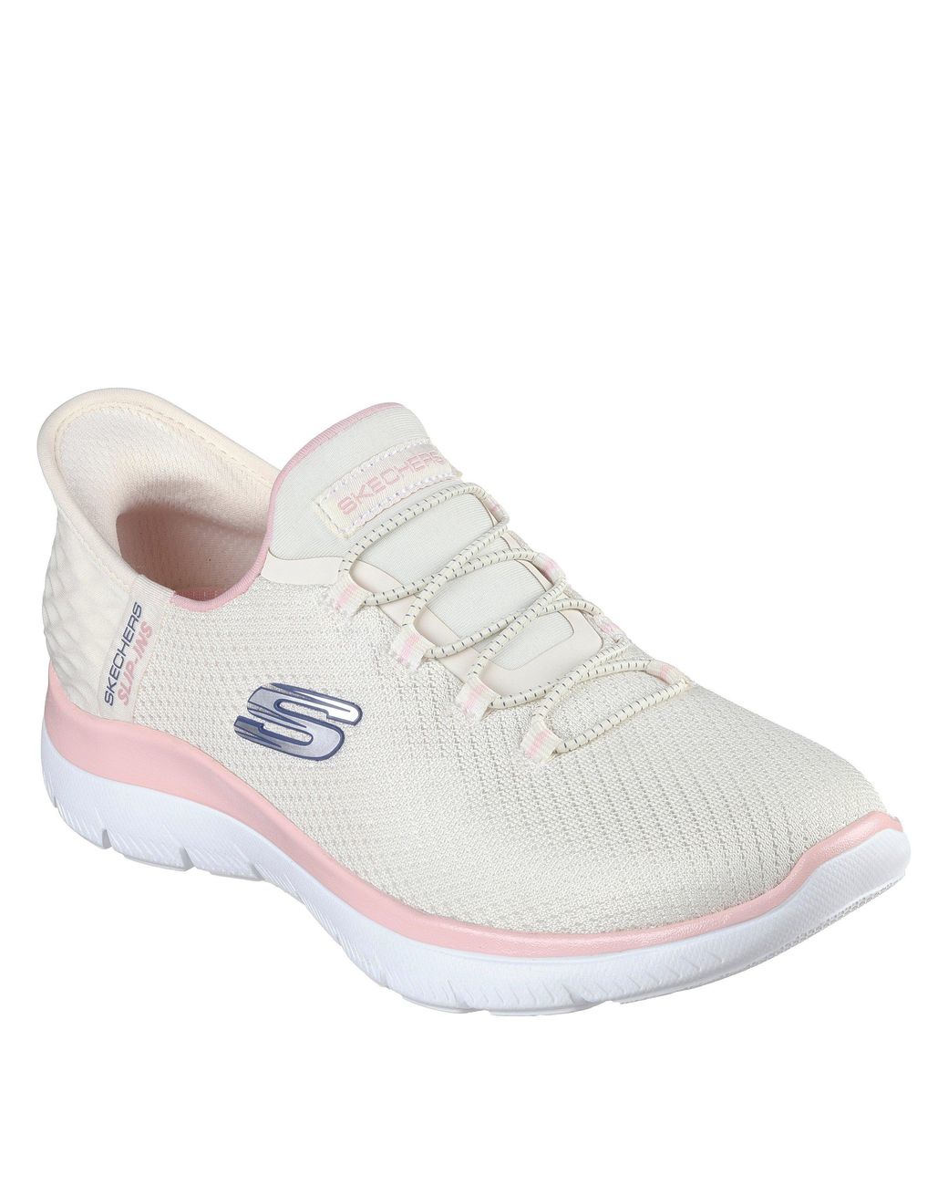 Skechers White Slip-Ins: Summits