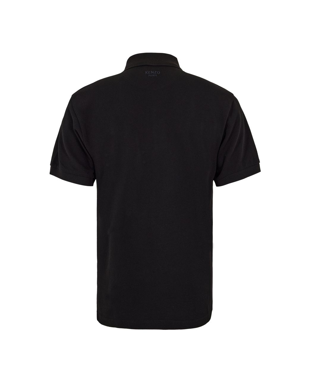 KENZO Black Wild Tiger Short Sleeve Polo Shirt for men