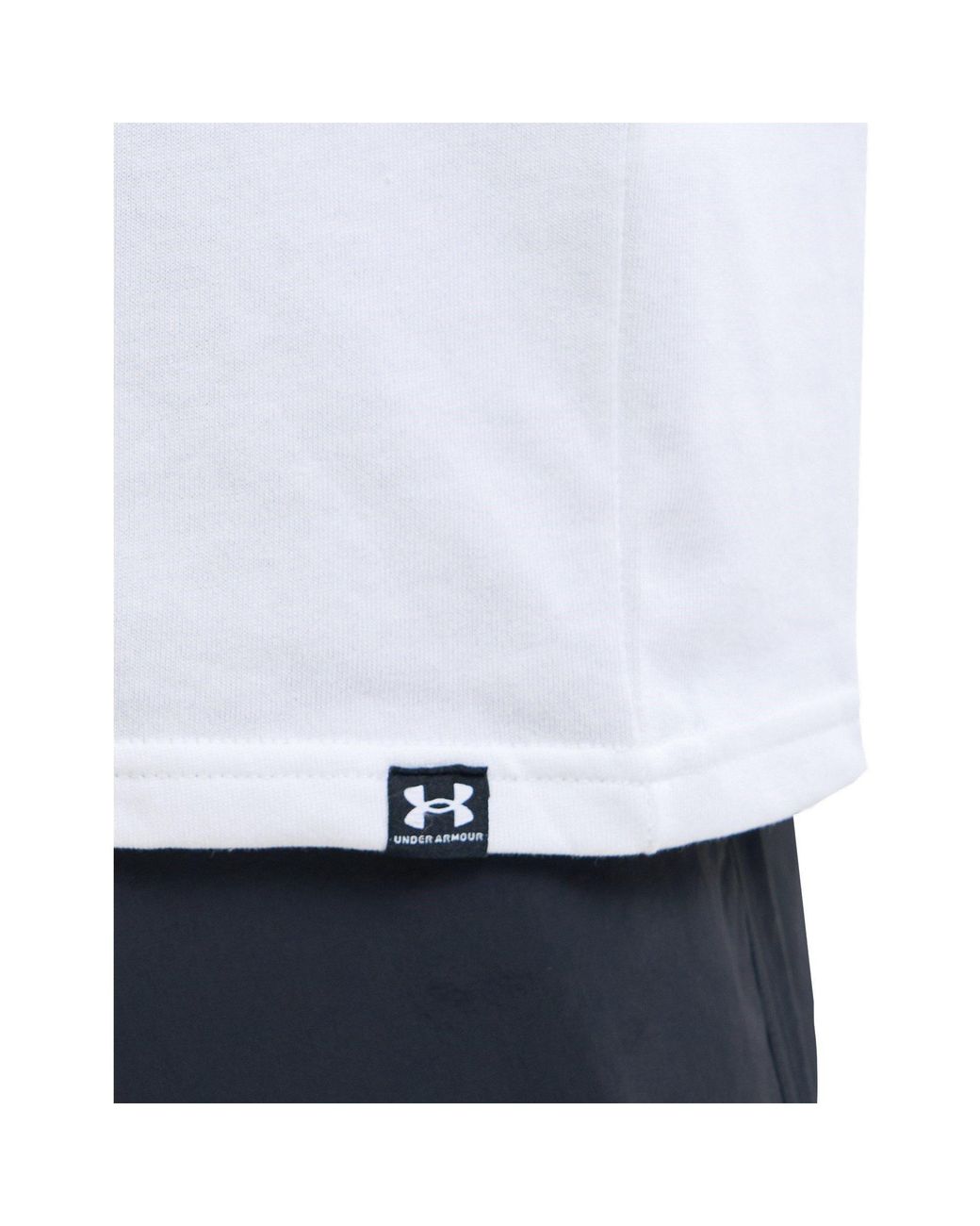 Under Armour White Short-Sleeve Performance Gym Top for men