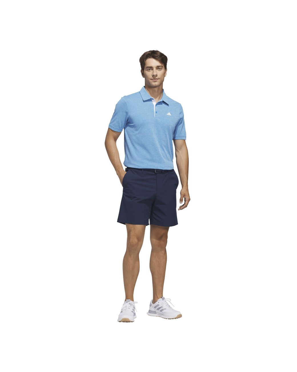 Adidas Blue Heather Polo Shirt for men